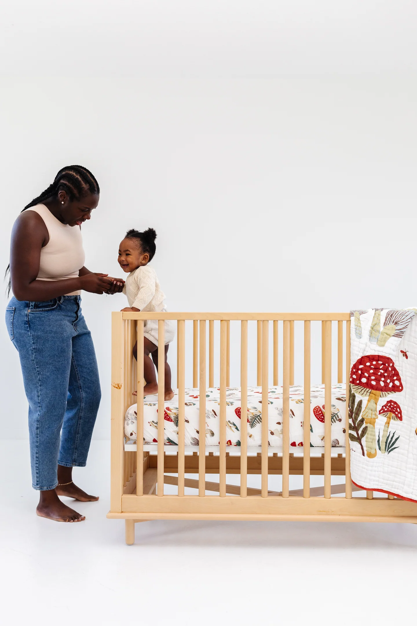 Mushroom Crib Sheet - Image 3